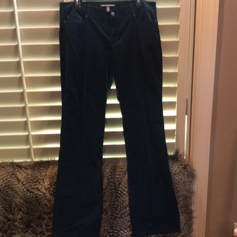 Ellen Tracy Green Velvet Jeans. Perfect. Gem